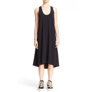 Helmut Lang crepe cross back dress